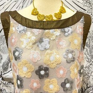 🌈 Amazing flower sequin top